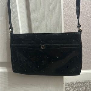 Kate Spade Black Crossbody Bag with Patent Leather Finish